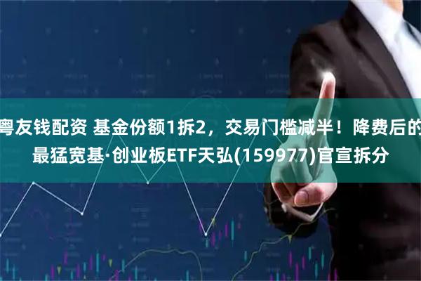 粤友钱配资 基金份额1拆2，交易门槛减半！降费后的最猛宽基·创业板ETF天弘(159977)官宣拆分